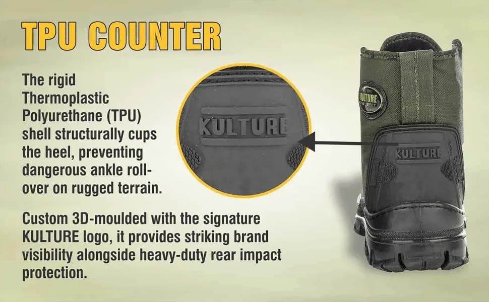 Jungle Tiger Canvas Tactical Boot — Olive — feature 3